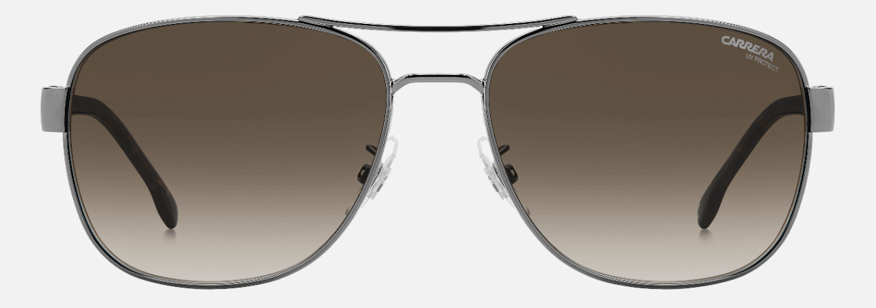 Carrera C FLEX 02/G/S TZ2 - Dark Ruthenium Silver/Gradient Grey Brown Aviator, Men's Sunglasses, Pilot