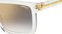 Carrera Victory C 02/S 900 rectangular sunglasses for men in full rim plastic, with crystal frame, and gradient grey gold mirror lenses. 54mm in lens size, 19mm in bridge size, and 145mm in temple length.
