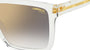 Carrera Victory C 03/S 900 rectangular sunglasses for men in full rim plastic, with crystal frame, and gradient grey gold mirror lenses. 58mm in lens size, 16mm in bridge size, and 145mm in temple length.