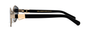 Marc Jacobs Marc 496/S J5G/IR hexagonal sunglasses for women in full rim metal, with gold frame, and grey lenses. 55mm in lens size, 17mm in bridge size, and 140mm in temple length.
