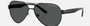 Armani Exchange AX2034S 600087 pilot sunglasses for unisex in full rim metal, with shiny black frame, and grey lenses. 59mm in lens size, 14mm in bridge size, and 145mm in temple length.