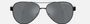Armani Exchange AX2034S 60636G pilot sunglasses for unisex in full rim metal, with matte black frame, and dark grey mirror lenses. 59mm in lens size, 14mm in bridge size, and 145mm in temple length.