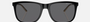 Armani Exchange AX4070S 815881 square sunglasses for men in full rim plastic, with black frame, and dark grey lenses. 57mm in lens size, 18mm in bridge size, and 145mm in temple length.