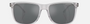 Armani Exchange AX4070S 82396G square sunglasses for men in full rim plastic, with shiny grey frame, and grey mirror lenses. 57mm in lens size, 18mm in bridge size, and 145mm in temple length.