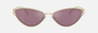 Tiffany TF3095 6194AK cat eye sunglasses for women in full rim metal, with pale gold frame, and pink mirror lenses. 61mm in lens size, 16mm in bridge size, and 135mm in temple length.