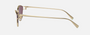 Tiffany TF3095 6194AK cat eye sunglasses for women in full rim metal, with pale gold frame, and pink mirror lenses. 61mm in lens size, 16mm in bridge size, and 135mm in temple length.