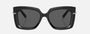 Tiffany TF4199 8001S4 butterfly sunglasses for women in full rim acetate, with black frame, and dark grey lenses. 53mm in lens size, 18mm in bridge size, and 140mm in temple length.