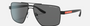 Armani Exchange AX2037S 600081 pilot sunglasses for men in full rim metal, with matte black frame, and dark grey polarized lenses. 60mm in lens size, 14mm in bridge size, and 139mm in temple length.