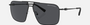 Armani Exchange AX2050S 600087 pilot sunglasses for men in full rim metal, with matte black frame, and dark grey lenses. 60mm in lens size, 12mm in bridge size, and 136mm in temple length.