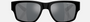 Armani Exchange AX4141SU 80786G square sunglasses for men in full rim plastic, with matte black frame, and grey mirror lenses. 56mm in lens size, 19mm in bridge size, and 142mm in temple length.