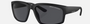 Armani Exchange AX4142SU 807887 square sunglasses for men in full rim plastic, with matte black frame, and dark grey polarized lenses. 61mm in lens size, 17mm in bridge size, and 135mm in temple length.