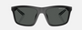 Armani Exchange AX4149SU 805887 square sunglasses for men in full rim plastic, with matte black frame, and dark grey lenses. 56mm in lens size, 18mm in bridge size, and 132mm in temple length.