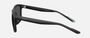 Armani Exchange AX4149SU 805887 square sunglasses for men in full rim plastic, with matte black frame, and dark grey lenses. 56mm in lens size, 18mm in bridge size, and 132mm in temple length.