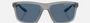 Armani Exchange AX4149SU 836380 square sunglasses for men in full rim plastic, with opaque grey frame, and dark blue lenses. 56mm in lens size, 18mm in bridge size, and 132mm in temple length.