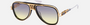 Dita Grand-Decade DTS 460A 01 men's full rim pilot sunglasses in a gold, black, silver titanium frame with grey gradient lenses. Features a 56 mm lens size, 18 mm bridge size, and 137 mm temple length. Available in Dubai, UAE.