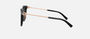 Tiffany TF4243D 80013C round sunglasses for women in full rim acetate, with black frame, and grey gradient lenses. 55mm in lens size, 19mm in bridge size, and 145mm in temple length.
