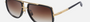 Dita Mach-One DRX 2030B BLK-GLD men's full rim pilot sunglasses in a shiny 18k gold black titanium frame with brown gradient lenses. Features a 59 mm lens size, 17 mm bridge size, and 127 mm temple length. Available in Dubai, UAE.