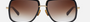 Dita Mach-One DRX 2030B BLK-GLD men's full rim pilot sunglasses in a shiny 18k gold black titanium frame with brown gradient lenses. Features a 59 mm lens size, 17 mm bridge size, and 127 mm temple length. Available in Dubai, UAE.
