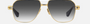 Dita Kudru DTS 436A 01 men's full rim square sunglasses in a gold titanium frame with grey gradient lenses. Features a 61 mm lens size, 14 mm bridge size, and 155 mm temple length. Available in Dubai, UAE.