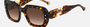 Carolina Herrera HER 0186/S C9K/HA  women's full rim rectangle sunglasses in havana white frame and brown gradient lenses, with 52mm lens size, 22mm bridge size, and 145mm temple size. Available in Dubai, UAE.