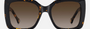 Carolina Herrera HER 0258/G/S 086/HA  women's full rim square sunglasses in havana frame and brown gradient lenses, with 54mm lens size, 20mm bridge size, and 140mm temple size. Available in Dubai, UAE.