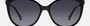 Carolina Herrera HER 0189/G/S 2M2/9O  women's full rim phantos sunglasses in black gold frame and dark grey gradient lenses, with 57mm lens size, 17mm bridge size, and 145mm temple size. Available in Dubai, UAE.