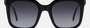 Carolina Herrera HER 0249/G/S 807/9O  women's full rim square sunglasses in black frame and dark grey gradient lenses, with 51mm lens size, 22mm bridge size, and 145mm temple size. Available in Dubai, UAE.