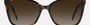 Carolina Herrera HER 0273/S 086/HA  women's full rim square sunglasses in havana frame and brown gradient lenses, with 56mm lens size, 17mm bridge size, and 145mm temple size. Available in Dubai, UAE.