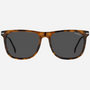 Carrera 276/S/N 086 men's full rim rectangle sunglasses in havana frame and grey lenses, with 55 mm lens size, 17 mm bridge size, and 145 mm temple size. Available in Dubai, UAE.