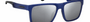 Carrera CARDUC 021/S TZQ  men's full rim rectangle sunglasses in blue frame and silver mirror lenses, with 55mm lens size, 17mm bridge size, and 145mm temple size. Available in Dubai, UAE.