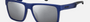 Carrera CARDUC 021/S TZQ  men's full rim rectangle sunglasses in blue frame and silver mirror lenses, with 55mm lens size, 17mm bridge size, and 145mm temple size. Available in Dubai, UAE.