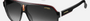 Carrera CARRERA 1001/S 80S  men's full rim square sunglasses in black white frame and dark grey gradient lenses, with 62mm lens size, 11mm bridge size, and 140mm temple size. Available in Dubai, UAE.