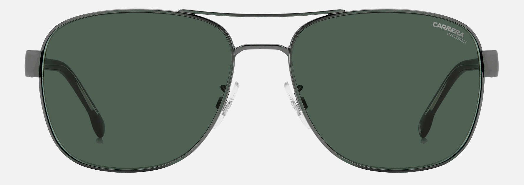 Carrera C FLEX 02/G/S R80 - Matte Dark Ruthenium Silver/Dark Green Aviator, Men's Sunglasses, Pilot