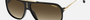 Carrera COOL65 807  men's full rim rectangle sunglasses in black frame and brown gradient lenses, with 64mm lens size, 12mm bridge size, and 135mm temple size. Available in Dubai, UAE.