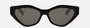 Celine Triomphe CL40323U 01A - Black/Grey Cat Eye, Women's Sunglasses