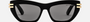 Christian Dior CDIOR B2U 10A0 cat-eye sunglasses for women in full rim acetate, with black/silver frame, and grey lenses. 52mm in lens size, 16mm in bridge size, and 135mm in temple length.