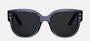 Christian Dior DiorPacific B2I 74B0 women's full rim butterfly acetate sunglasses in transparent blue frame, and grey lenses, with 54 mm lens size, 20 mm bridge size, and 140 mm temple length. Available in Dubai, UAE.