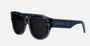 Christian Dior DiorPacific B2I 74B0 women's full rim butterfly acetate sunglasses in transparent blue frame, and grey lenses, with 54 mm lens size, 20 mm bridge size, and 140 mm temple length. Available in Dubai, UAE.
