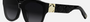 Christian Dior Lady 9522 R3F 10A1 women's full rim butterfly acetate sunglasses in black frame, and grey lenses, with 66 mm lens size, 10 mm bridge size, and 140 mm temple length. Available in Dubai, UAE.