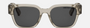 Christian Dior Oblique S1I 78A0 unisex's full rim square sunglasses in a transparent black acetate frame with grey lenses. Features a 53 mm lens size, 19 mm bridge size, and 145 mm temple length. Available in Dubai, UAE.