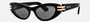 Christian Dior CDIOR B1U 10A0 cat-eye sunglasses for women in full rim acetate, with black frame, and grey lenses. 50mm in lens size, 16mm in bridge size, and 135mm in temple length.