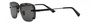 Christian Dior NEODIOR S4U 10A0 pilot sunglasses for women in semi-rimless metal, with black frame, and dark grey lenses. 58mm in lens size, 13mm in bridge size, and 140mm in temple length.
