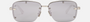 Christian Dior NEODIOR S4U F0A4 pilot sunglasses for women in semi-rimless metal, with metal palladium frame, and grey lenses. 58mm in lens size, 13mm in bridge size, and 140mm in temple length.