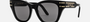 Christian Dior SIGNATURE B4I 10A0 square sunglasses for women in full rim acetate, with black frame, and grey lenses. 52mm in lens size, 19mm in bridge size, and 140mm in temple length.