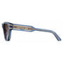 Christian Dior Signature S6U 30F2 men's full rim square acetate sunglasses in blue crystal frame, and brown gradient lenses, with 54 mm lens size, 17 mm bridge size, and 135 mm temple length. Available in Dubai, UAE.