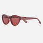 Despada DS 2336 C4 cat-eye sunglasses for women in full rim plastic, with claret red frame, and red lenses. 55mm in lens size, 18mm in bridge size, and 145mm in temple length.