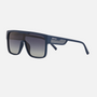 Despada DS 2378 C3 mask sunglasses for unisex in full rim plastic, with navy blue frame, and gradient grey lenses. 130mm in lens size, 0mm in bridge size, and 140mm in temple length.