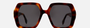 Fendi FE40139I 53A women's full rim square sunglasses in a havana acetate frame with grey lenses. Features a 53 mm lens size, 19 mm bridge size, and 135 mm temple length. Available in Dubai, UAE.