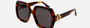Fendi FE40139I 53A women's full rim square sunglasses in a havana acetate frame with grey lenses. Features a 53 mm lens size, 19 mm bridge size, and 135 mm temple length. Available in Dubai, UAE.