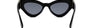 Fendi FE40146I 01V women's full rim cat eye acetate sunglasses in black frame, and blue lenses, with 52 mm lens size, 20 mm bridge size, and 140 mm temple length. Available in Dubai, UAE.